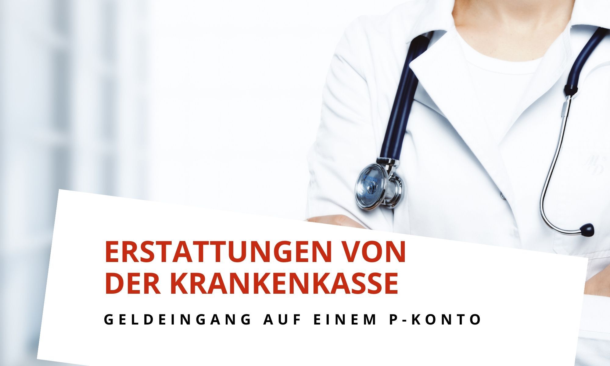 Erstattung der Krankenkasse für eine Behandlung auf einem PKonto