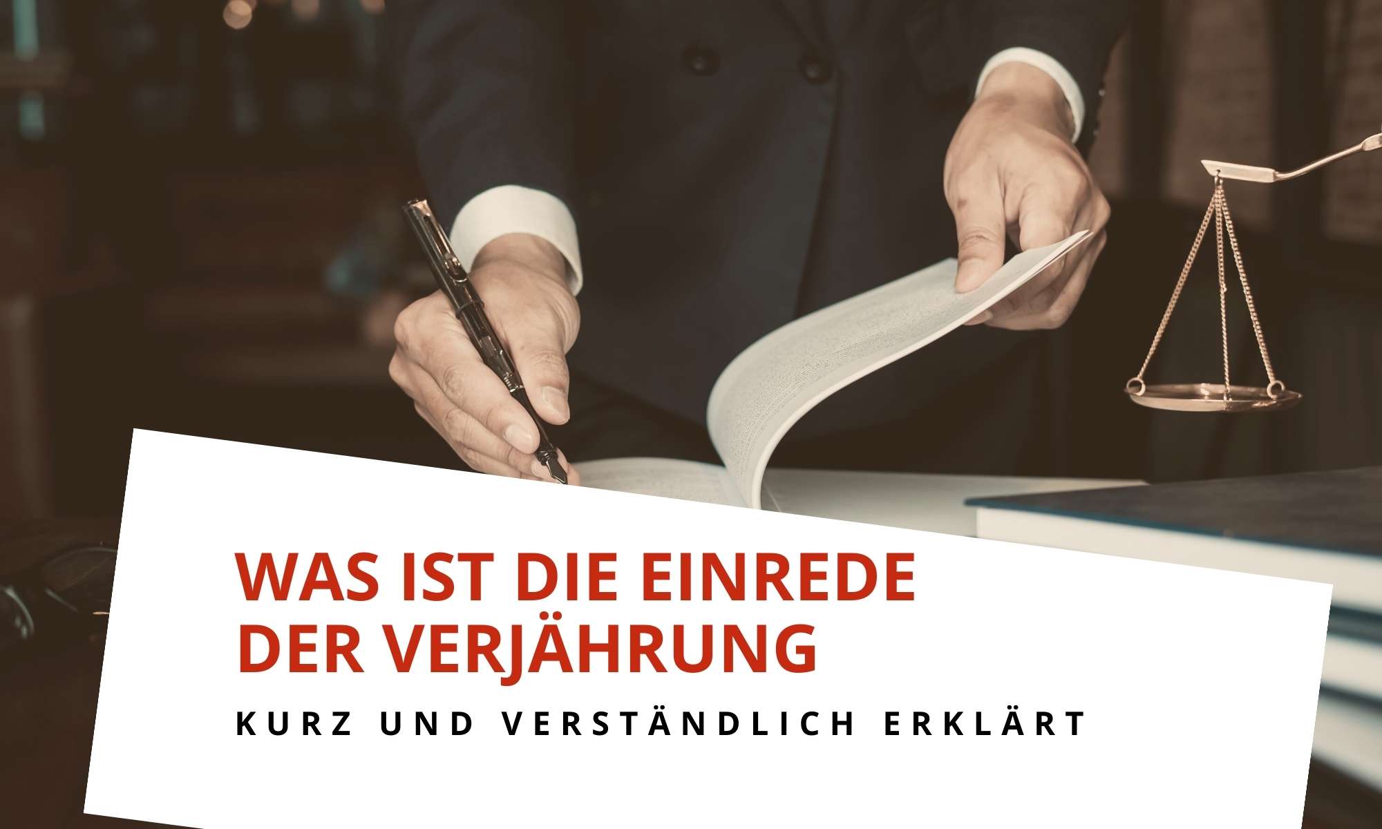 Einrede der Verjährung